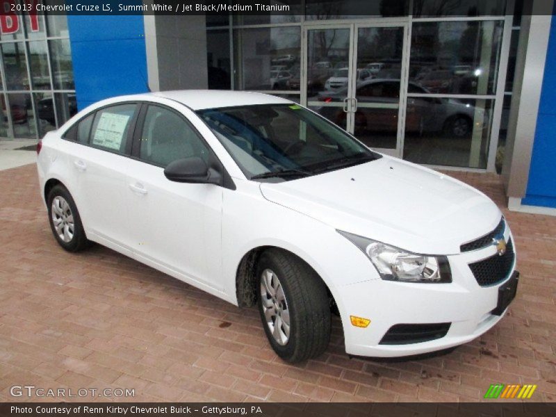 Summit White / Jet Black/Medium Titanium 2013 Chevrolet Cruze LS