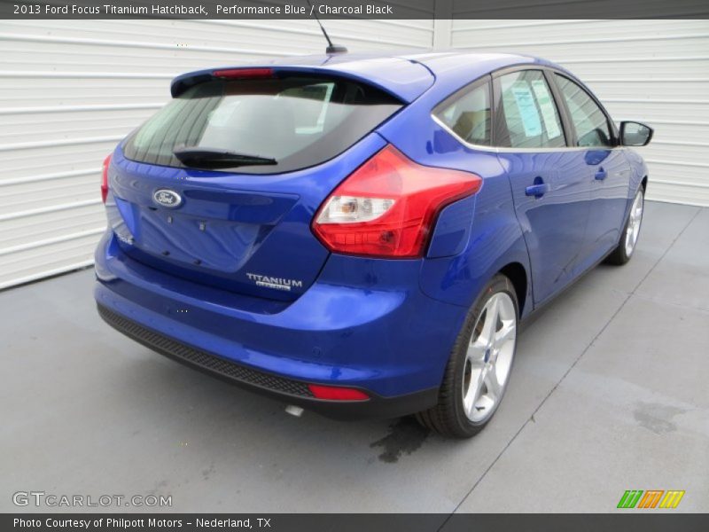 Performance Blue / Charcoal Black 2013 Ford Focus Titanium Hatchback