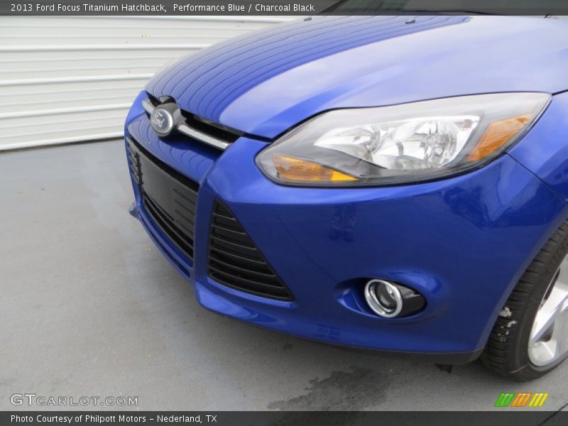 Performance Blue / Charcoal Black 2013 Ford Focus Titanium Hatchback