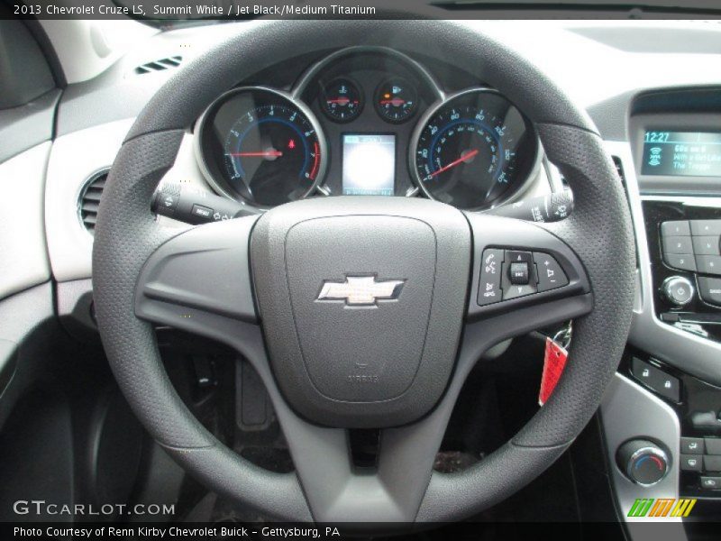 Summit White / Jet Black/Medium Titanium 2013 Chevrolet Cruze LS