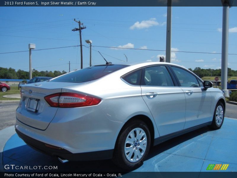 Ingot Silver Metallic / Earth Gray 2013 Ford Fusion S