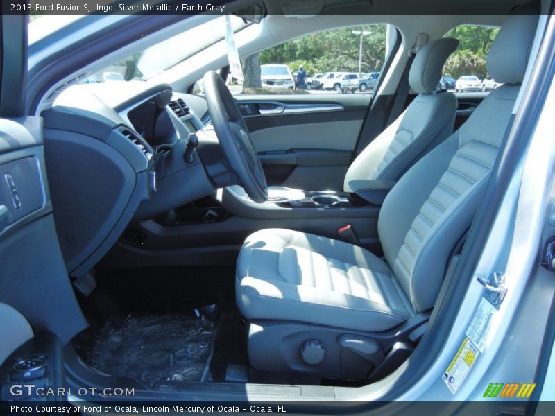 Ingot Silver Metallic / Earth Gray 2013 Ford Fusion S