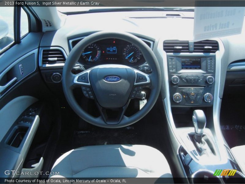 Ingot Silver Metallic / Earth Gray 2013 Ford Fusion S