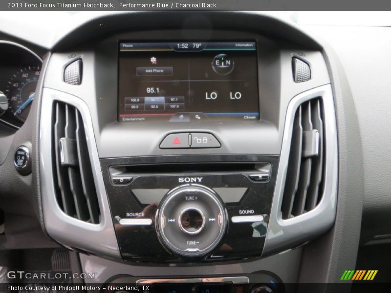 Controls of 2013 Focus Titanium Hatchback