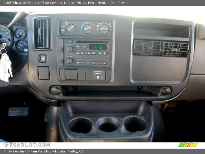 Victory Red / Medium Dark Pewter 2005 Chevrolet Express 3500 Commercial Van
