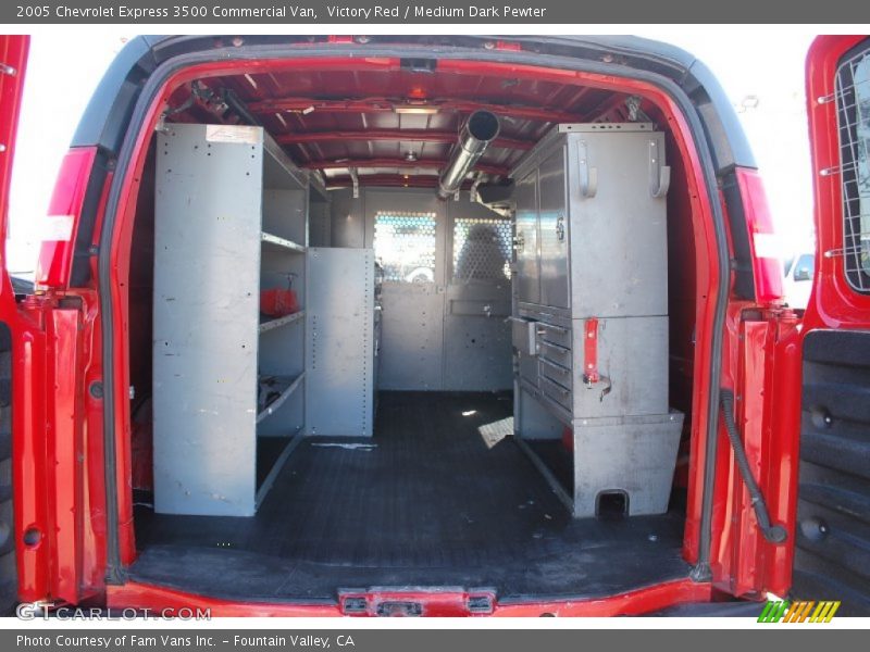 Victory Red / Medium Dark Pewter 2005 Chevrolet Express 3500 Commercial Van