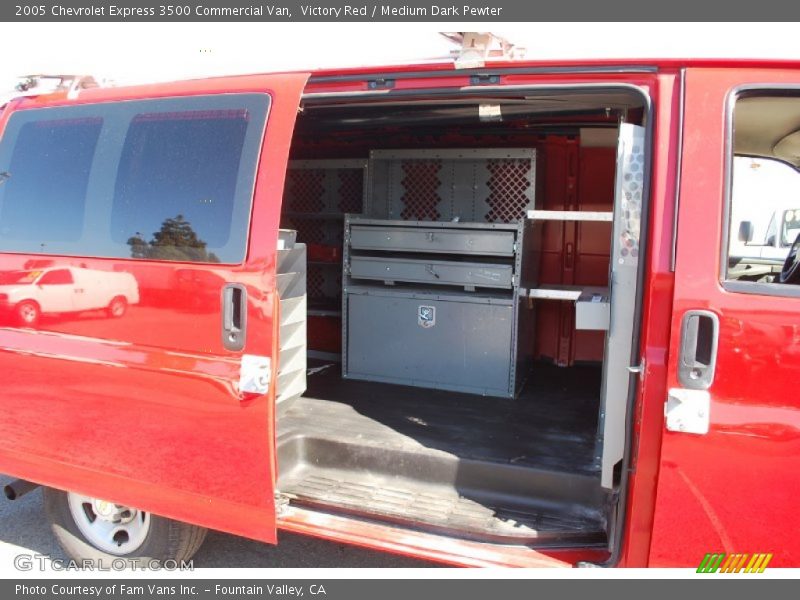 Victory Red / Medium Dark Pewter 2005 Chevrolet Express 3500 Commercial Van