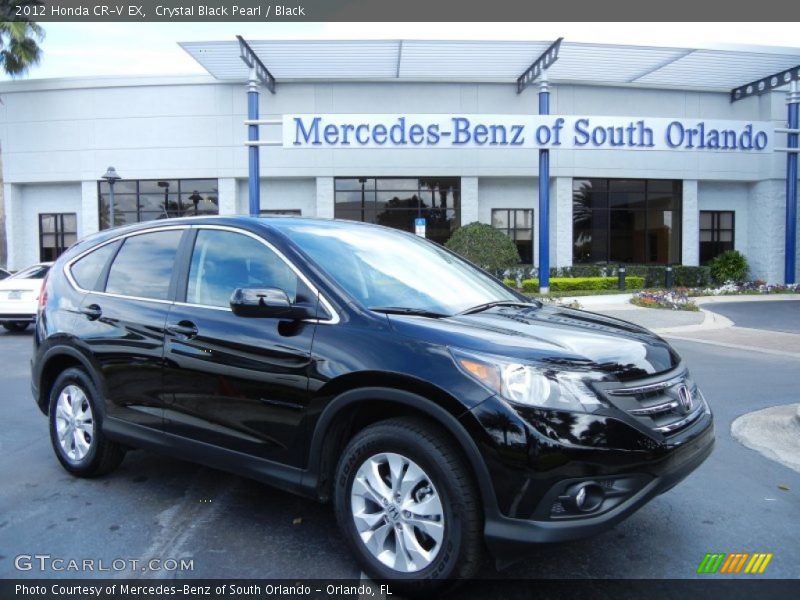 Crystal Black Pearl / Black 2012 Honda CR-V EX