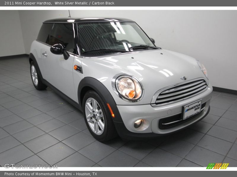 White Silver Metallic / Carbon Black 2011 Mini Cooper Hardtop
