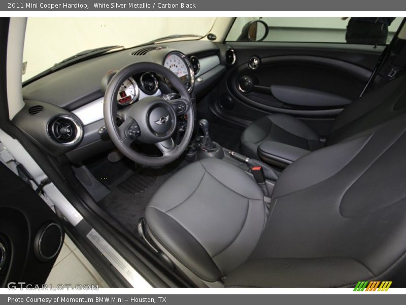 White Silver Metallic / Carbon Black 2011 Mini Cooper Hardtop