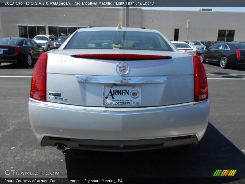 Radiant Silver Metallic / Light Titanium/Ebony 2013 Cadillac CTS 4 3.0 AWD Sedan