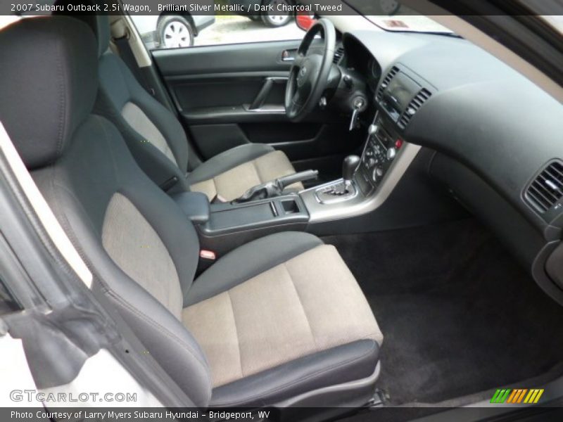 Brilliant Silver Metallic / Dark Charcoal Tweed 2007 Subaru Outback 2.5i Wagon