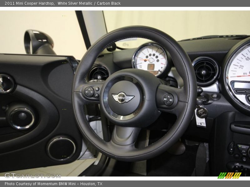 White Silver Metallic / Carbon Black 2011 Mini Cooper Hardtop