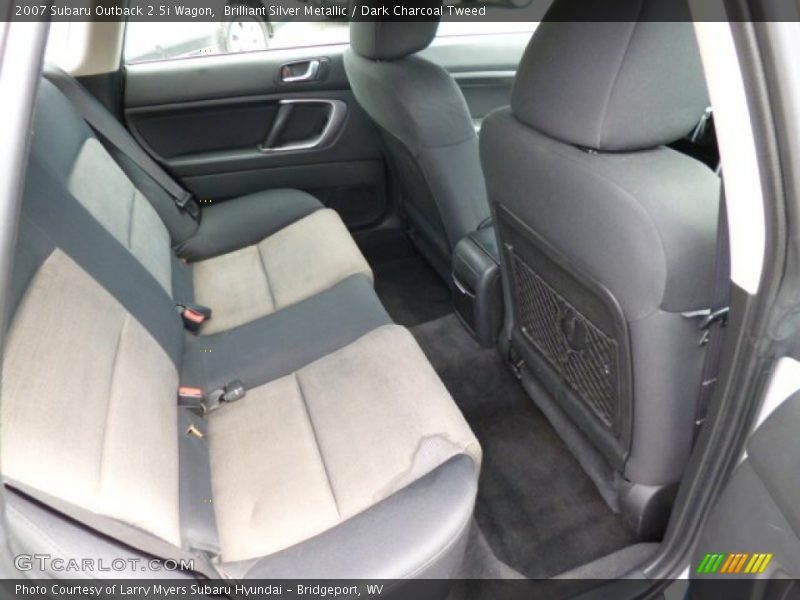 Brilliant Silver Metallic / Dark Charcoal Tweed 2007 Subaru Outback 2.5i Wagon