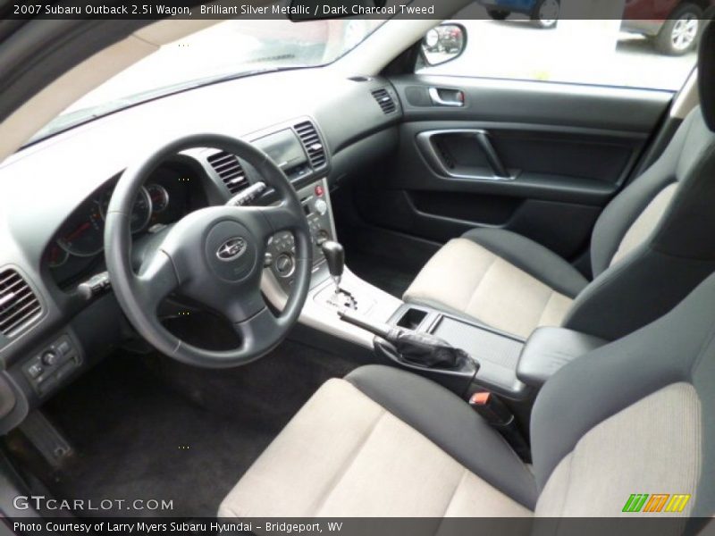 Brilliant Silver Metallic / Dark Charcoal Tweed 2007 Subaru Outback 2.5i Wagon