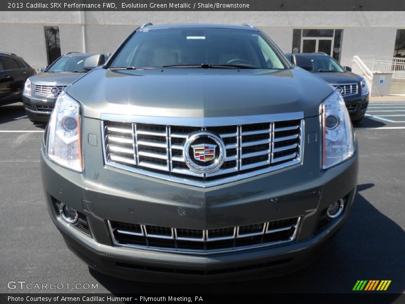 Evolution Green Metallic / Shale/Brownstone 2013 Cadillac SRX Performance FWD