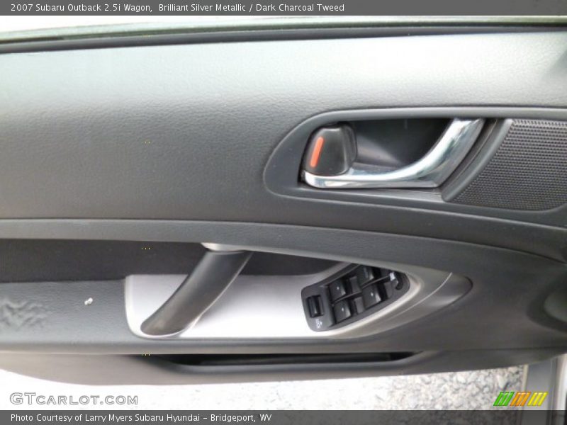 Brilliant Silver Metallic / Dark Charcoal Tweed 2007 Subaru Outback 2.5i Wagon