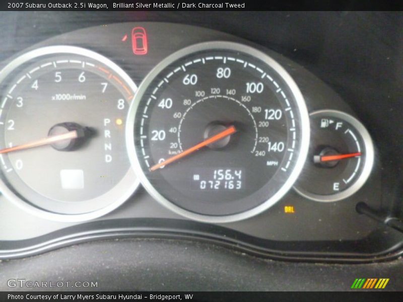 Brilliant Silver Metallic / Dark Charcoal Tweed 2007 Subaru Outback 2.5i Wagon
