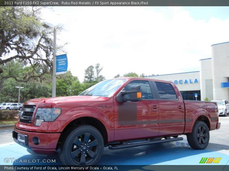 Ruby Red Metallic / FX Sport Appearance Black/Red 2013 Ford F150 FX2 SuperCrew