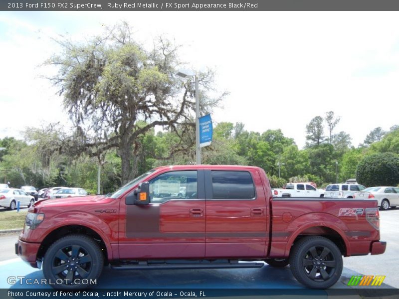 Ruby Red Metallic / FX Sport Appearance Black/Red 2013 Ford F150 FX2 SuperCrew