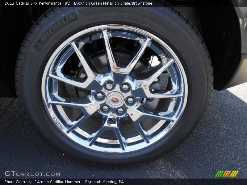 Evolution Green Metallic / Shale/Brownstone 2013 Cadillac SRX Performance FWD