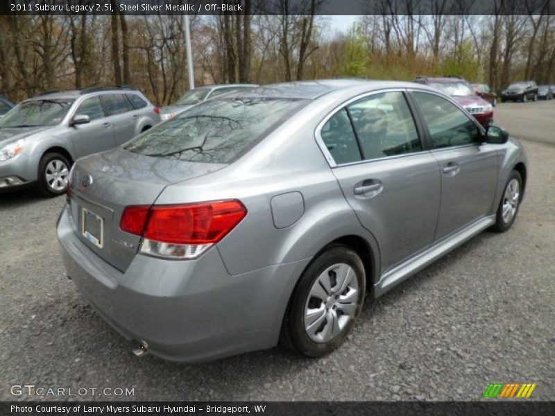 Steel Silver Metallic / Off-Black 2011 Subaru Legacy 2.5i