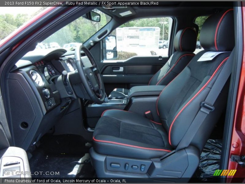  2013 F150 FX2 SuperCrew FX Sport Appearance Black/Red Interior