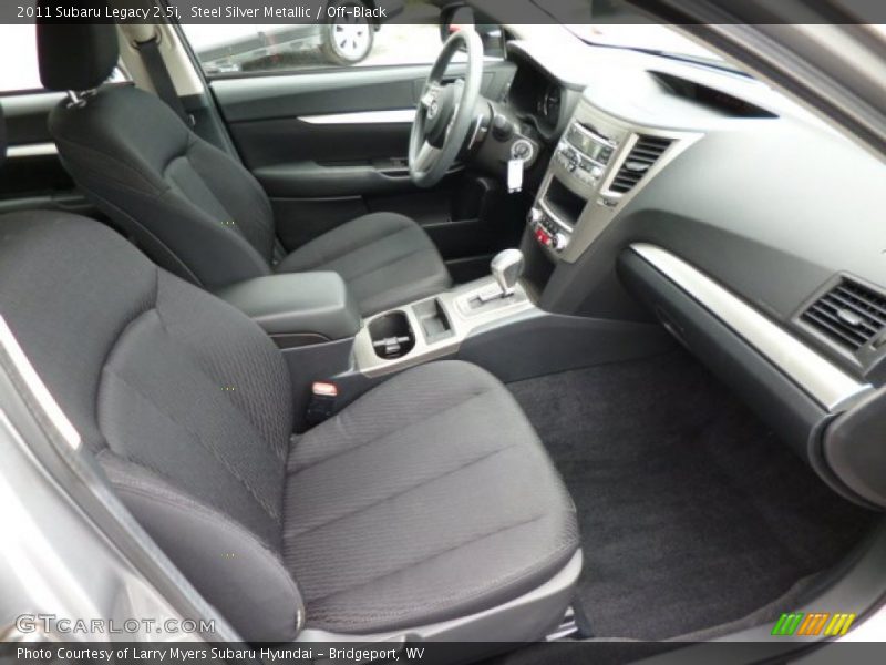 Steel Silver Metallic / Off-Black 2011 Subaru Legacy 2.5i