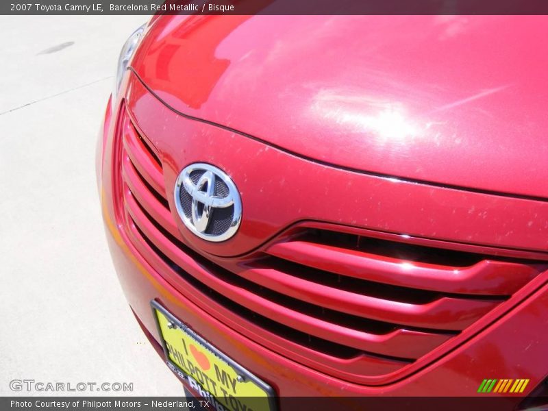 Barcelona Red Metallic / Bisque 2007 Toyota Camry LE