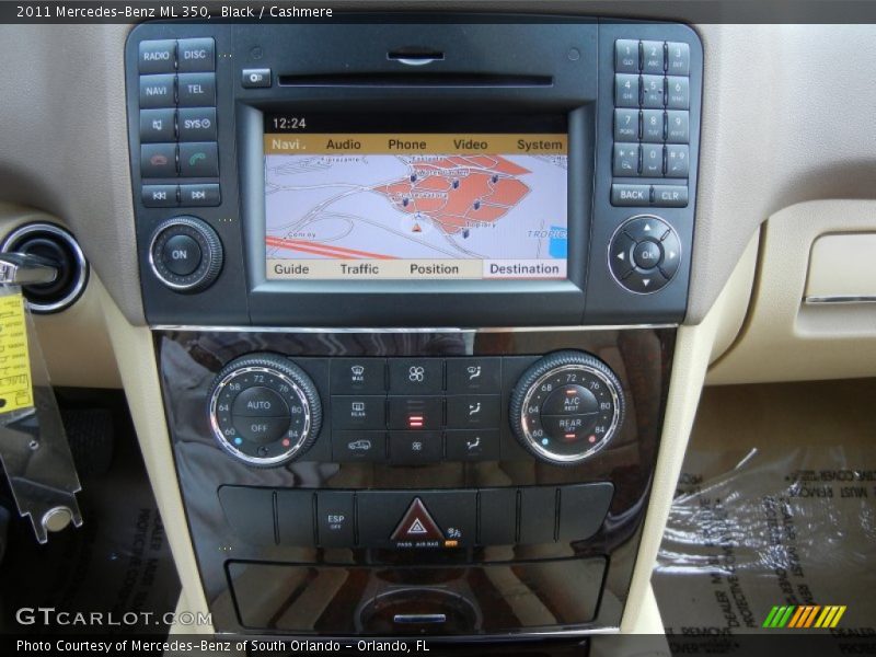 Black / Cashmere 2011 Mercedes-Benz ML 350