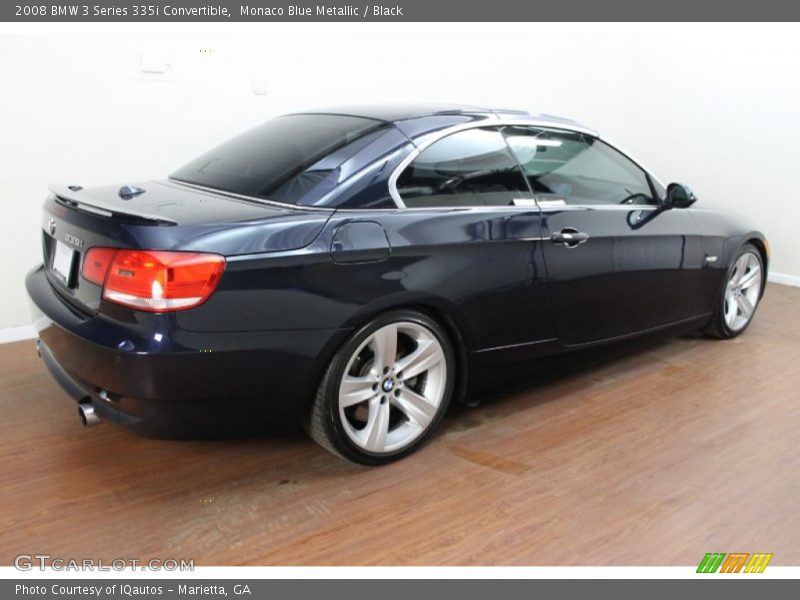 Monaco Blue Metallic / Black 2008 BMW 3 Series 335i Convertible