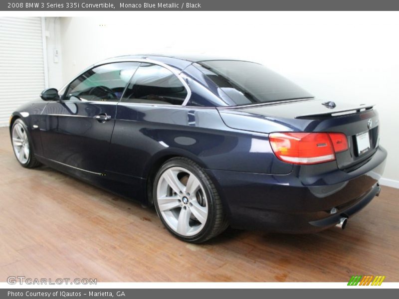 Monaco Blue Metallic / Black 2008 BMW 3 Series 335i Convertible