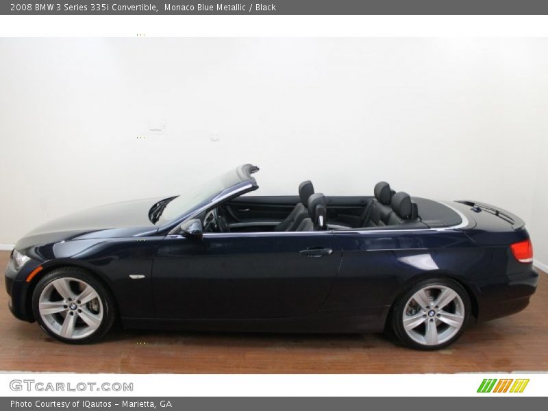 Monaco Blue Metallic / Black 2008 BMW 3 Series 335i Convertible