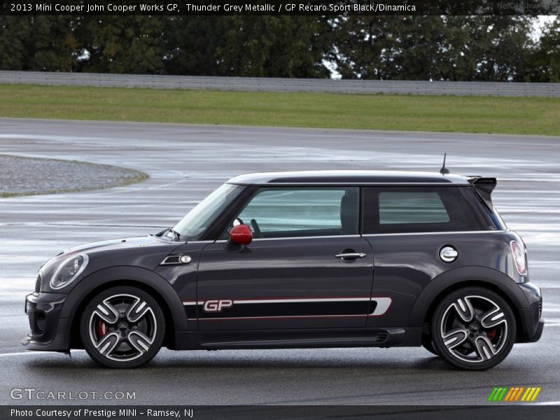 Thunder Grey Metallic / GP Recaro Sport Black/Dinamica 2013 Mini Cooper John Cooper Works GP