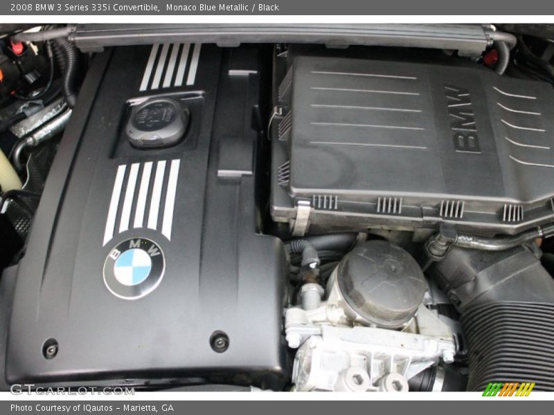 Monaco Blue Metallic / Black 2008 BMW 3 Series 335i Convertible