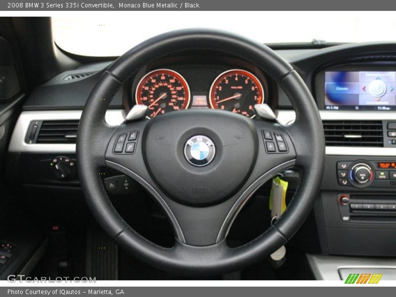 Monaco Blue Metallic / Black 2008 BMW 3 Series 335i Convertible