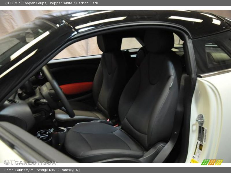 Pepper White / Carbon Black 2013 Mini Cooper Coupe