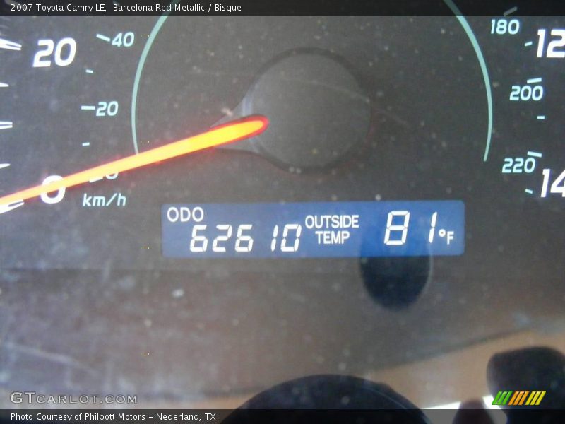 Barcelona Red Metallic / Bisque 2007 Toyota Camry LE