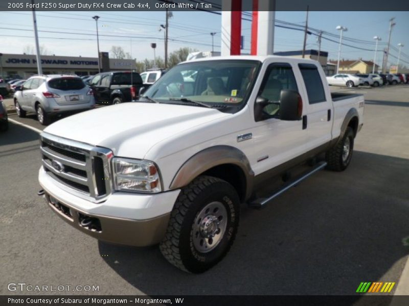 Oxford White / Tan 2005 Ford F250 Super Duty FX4 Crew Cab 4x4