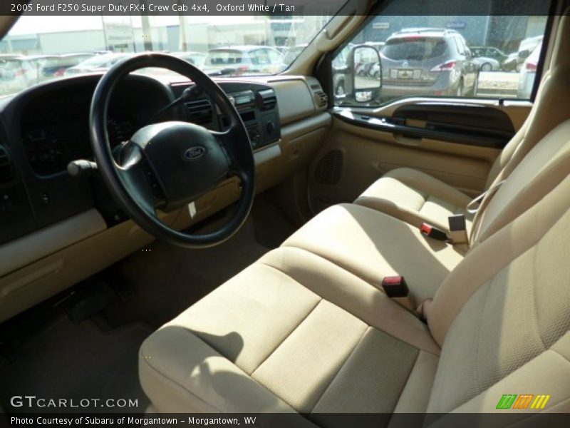 Oxford White / Tan 2005 Ford F250 Super Duty FX4 Crew Cab 4x4