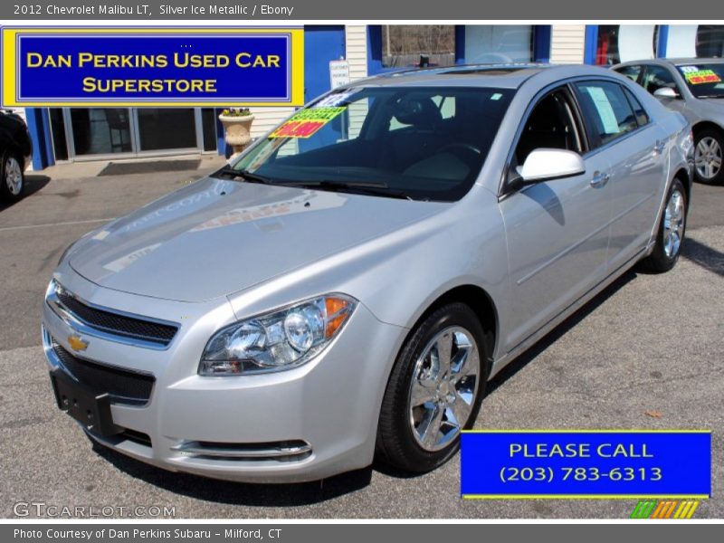 Silver Ice Metallic / Ebony 2012 Chevrolet Malibu LT