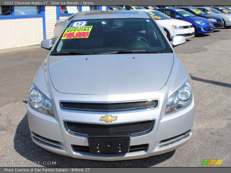 Silver Ice Metallic / Ebony 2012 Chevrolet Malibu LT