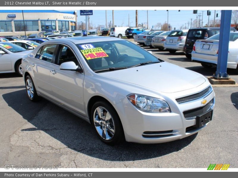 Silver Ice Metallic / Ebony 2012 Chevrolet Malibu LT