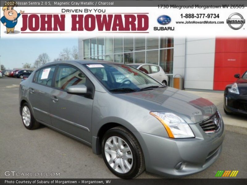Magnetic Gray Metallic / Charcoal 2012 Nissan Sentra 2.0 S