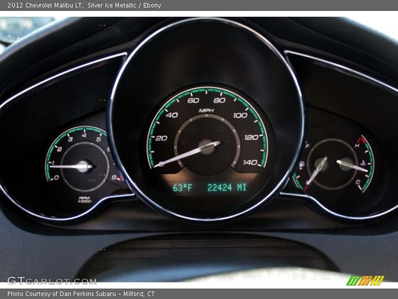 Silver Ice Metallic / Ebony 2012 Chevrolet Malibu LT