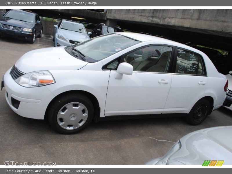 Fresh Powder / Beige 2009 Nissan Versa 1.8 S Sedan