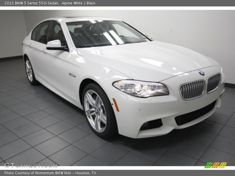 Alpine White / Black 2013 BMW 5 Series 550i Sedan