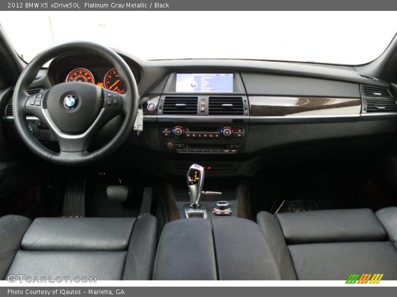 Platinum Gray Metallic / Black 2012 BMW X5 xDrive50i