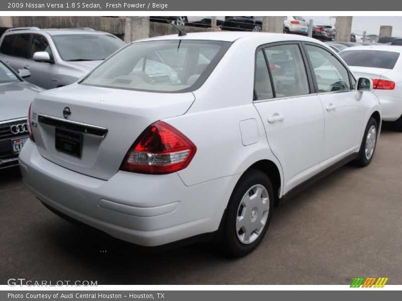 Fresh Powder / Beige 2009 Nissan Versa 1.8 S Sedan
