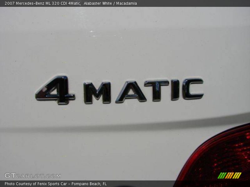 Alabaster White / Macadamia 2007 Mercedes-Benz ML 320 CDI 4Matic